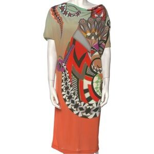 Etro Multicolor Patterned Abstract Shift Dress